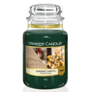 Yankee Candle Singing Carols große Duftkerze im Glas (623g)