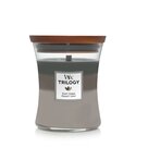 WoodWick Trilogy Cozy Cabin mittleres Glas