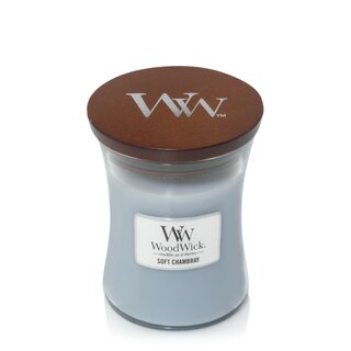 WoodWick Soft Chambray mittleres Glas