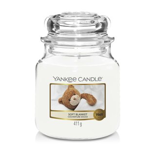 Yankee Candle Soft Blanket mittlere Duftkerze im Glas (411g)