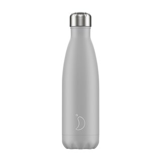 Chillys Bottles Monochrome Pale Grey 500ml