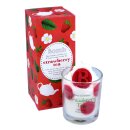 Bomb Candle Strawberry Tea handgespritzte Duftkerze im Glas
