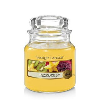 Yankee Candle Tropical Starfruit kleine Duftkerze im Glas (104g)