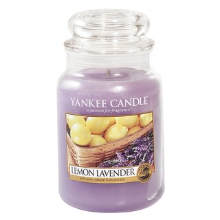 Yankee Candle Lemon Lavender große Duftkerze im Glas (623g)