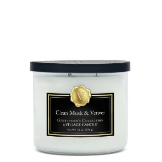 Village Candle Gentlemen Collection Clean Musk & Vetiver
