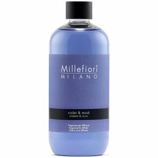 Millefiori Natural Diffuser Violet & Musk 500 ml REFILL