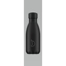 Chillys Bottles Monochrome All Black 260ml